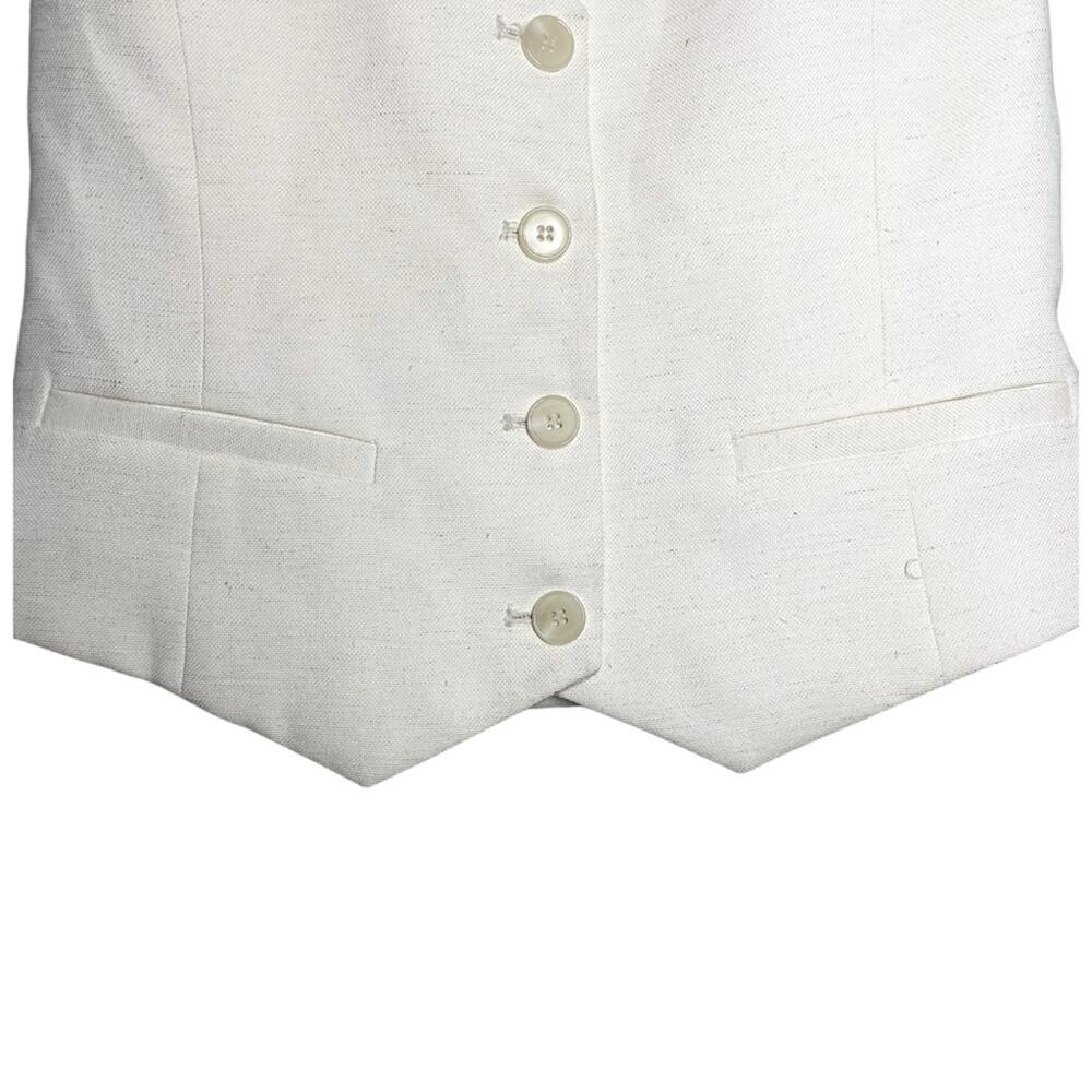 The Frankie Shop Off White Cream Ivory Indio Vest Medium - Picture 7 of 11
